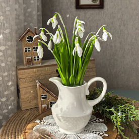 Подснежники из полимерной глины